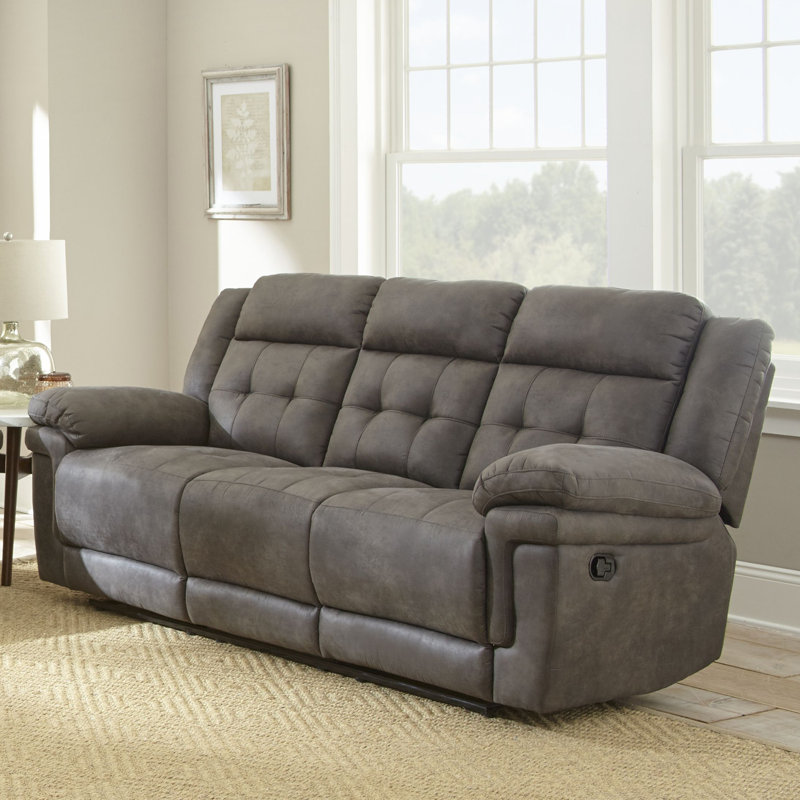 Lark Manor Elida 88'' Pillow Top Arm Reclining Sofa & Reviews Wayfair